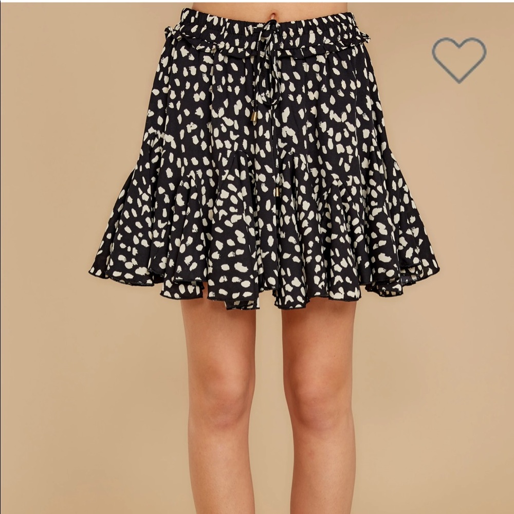 Red Dress Boutique Black Print Skort
